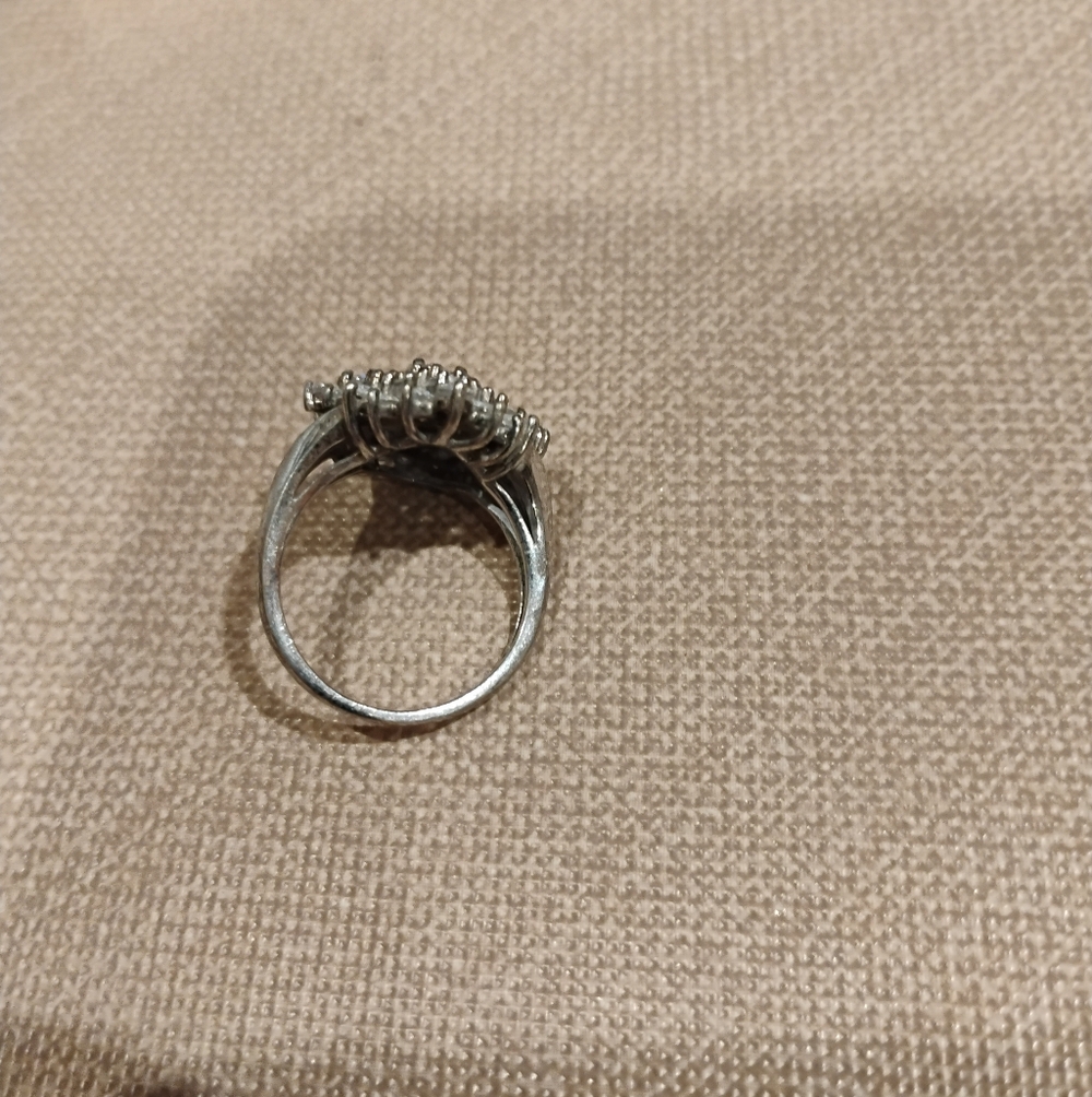 Silver 925 Diamond Ring - image 3